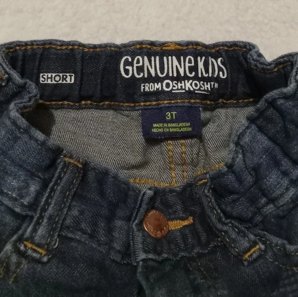 Genuine Kids by Oshkosh Denim Shorts size 3T - Picture 2 of 4
